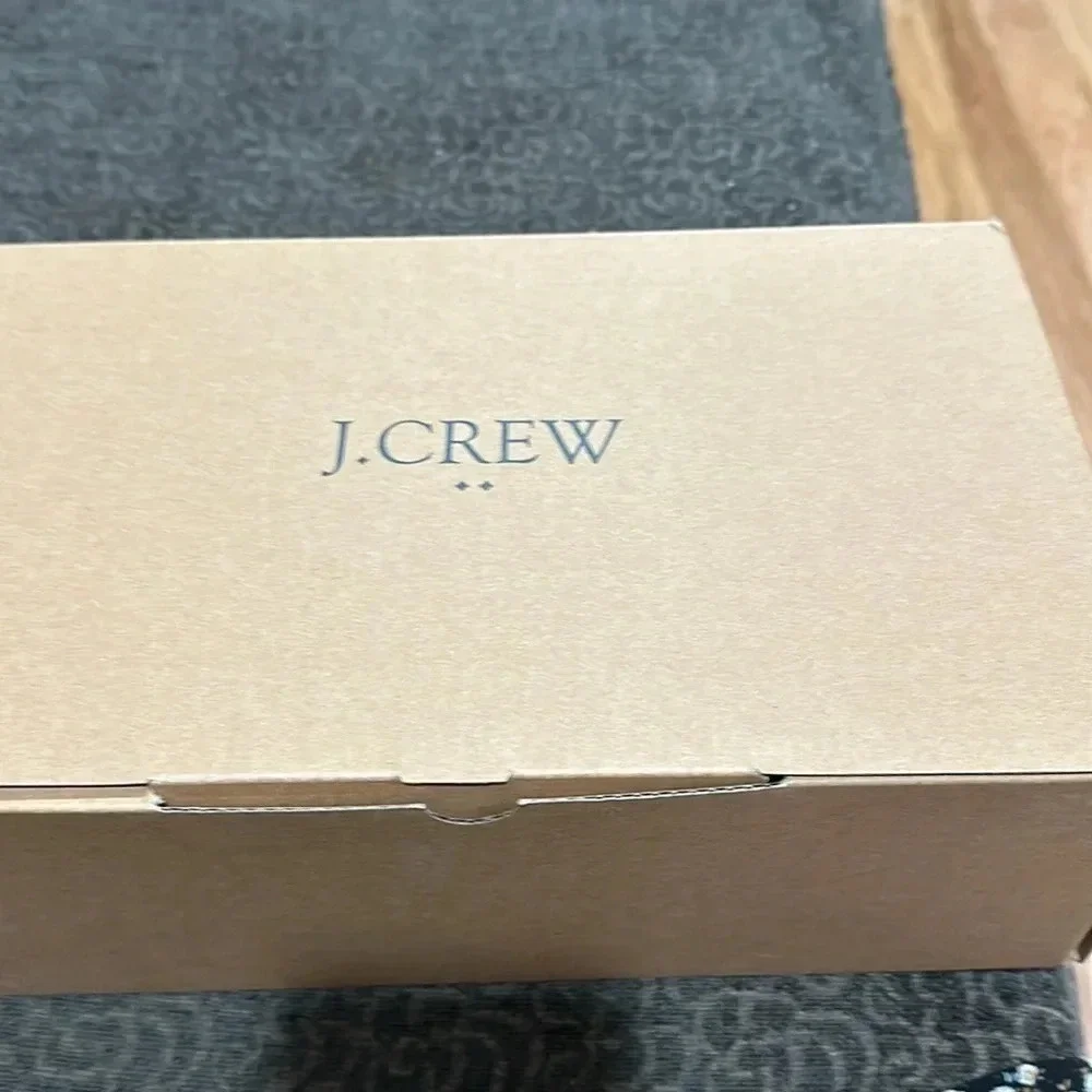 J. Crew Women’s Canvas Espadrille Wedges, Color Flax (Beige), Sz 8New With Box